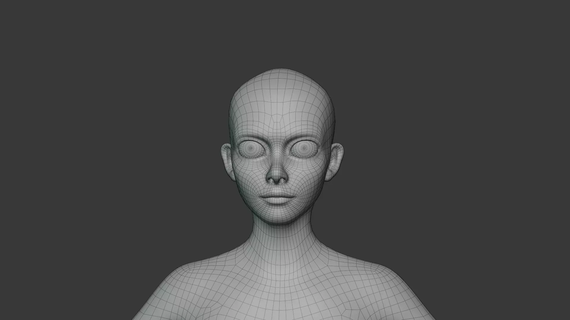 Stylized Human Body Base Mesh IK FK Face Rig Animation Ready Low-poly 3D model_52