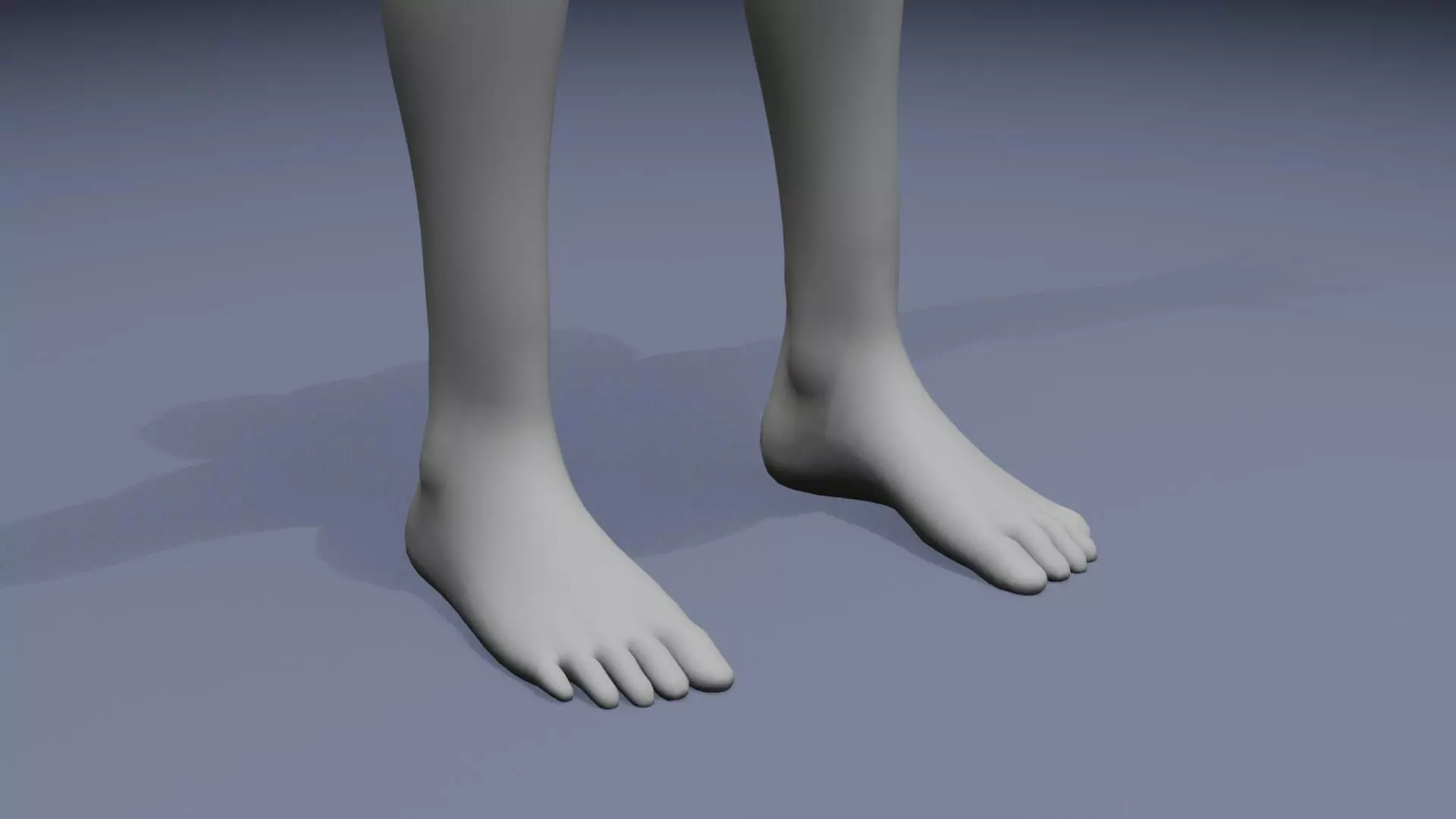 Stylized Human Body Base Mesh IK FK Face Rig Animation Ready Low-poly 3D model_89