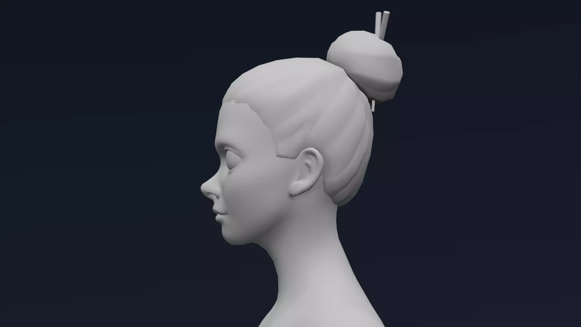 Stylized Human Body Base Mesh IK FK Face Rig Animation Ready Low-poly 3D model_40