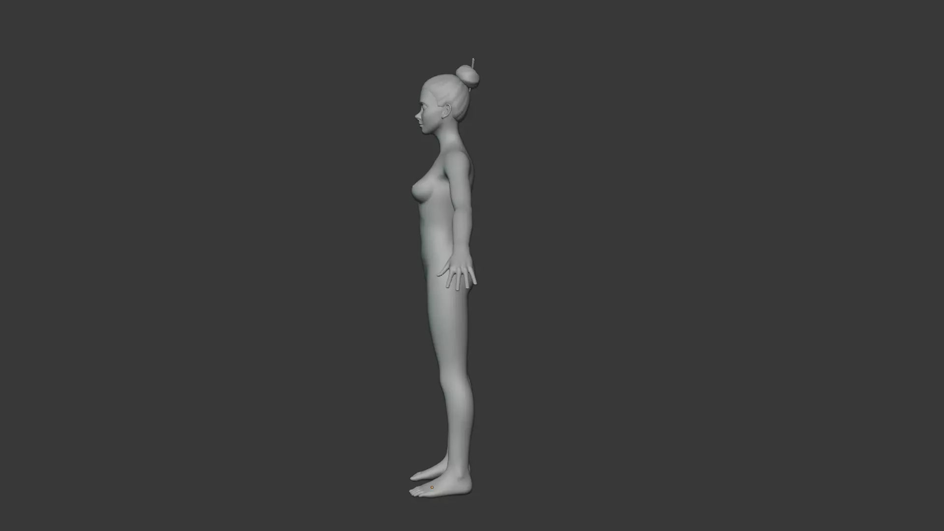 Stylized Human Body Base Mesh IK FK Face Rig Animation Ready Low-poly 3D model_48