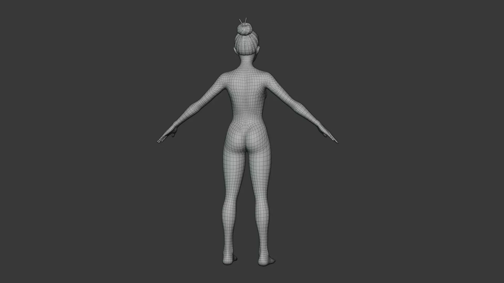 Stylized Human Body Base Mesh IK FK Face Rig Animation Ready Low-poly 3D model_51