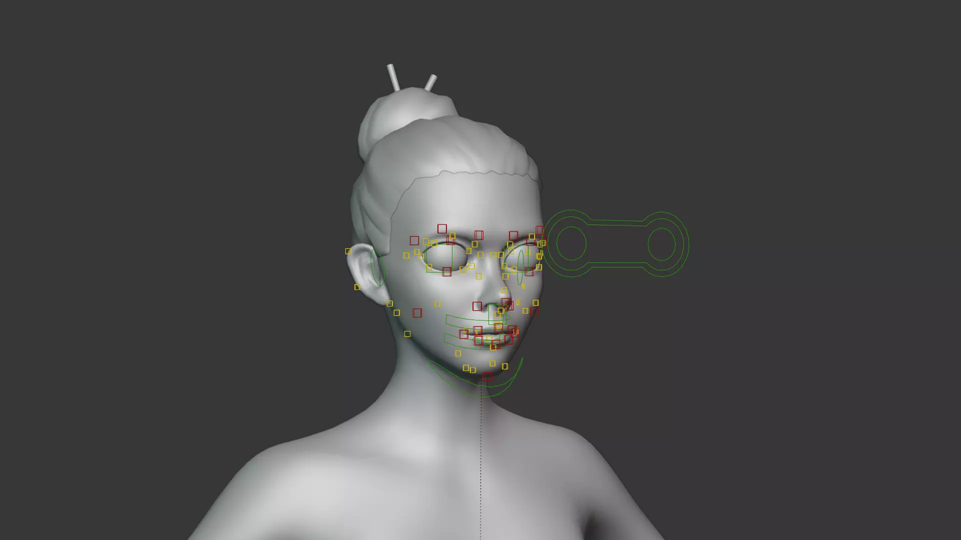 Stylized Human Body Base Mesh IK FK Face Rig Animation Ready Low-poly 3D model_56