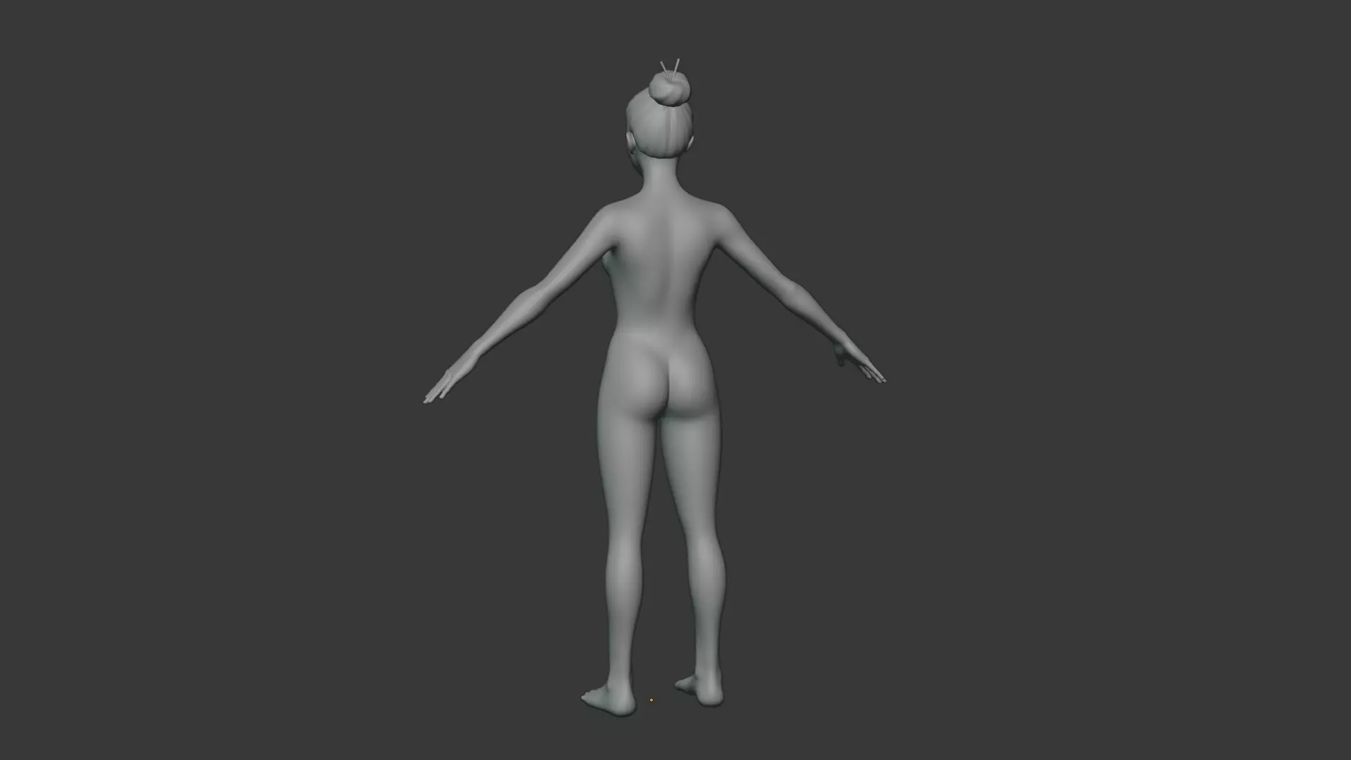 Stylized Human Body Base Mesh IK FK Face Rig Animation Ready Low-poly 3D model_47
