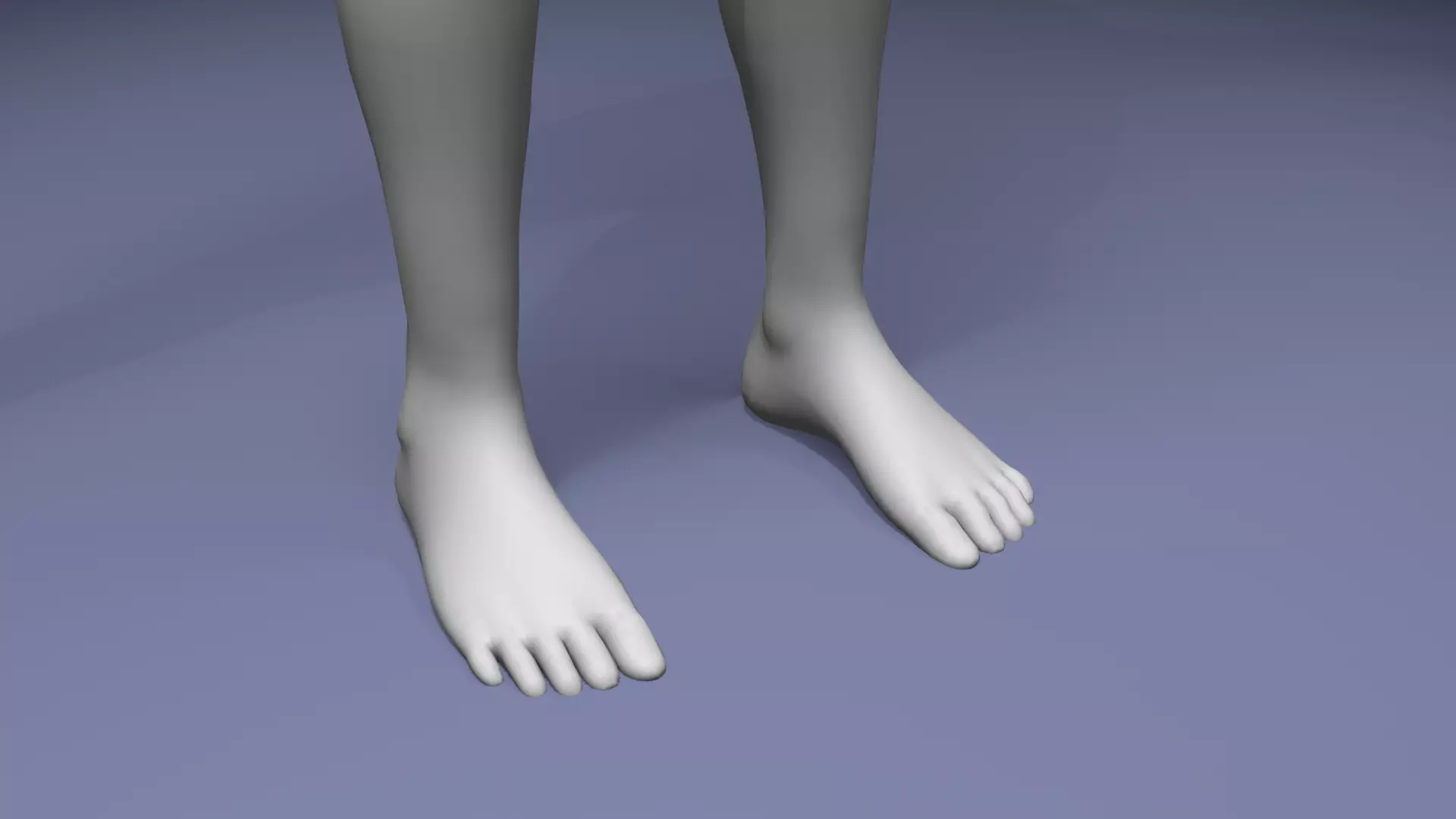 Stylized Human Body Base Mesh IK FK Face Rig Animation Ready Low-poly 3D model_23