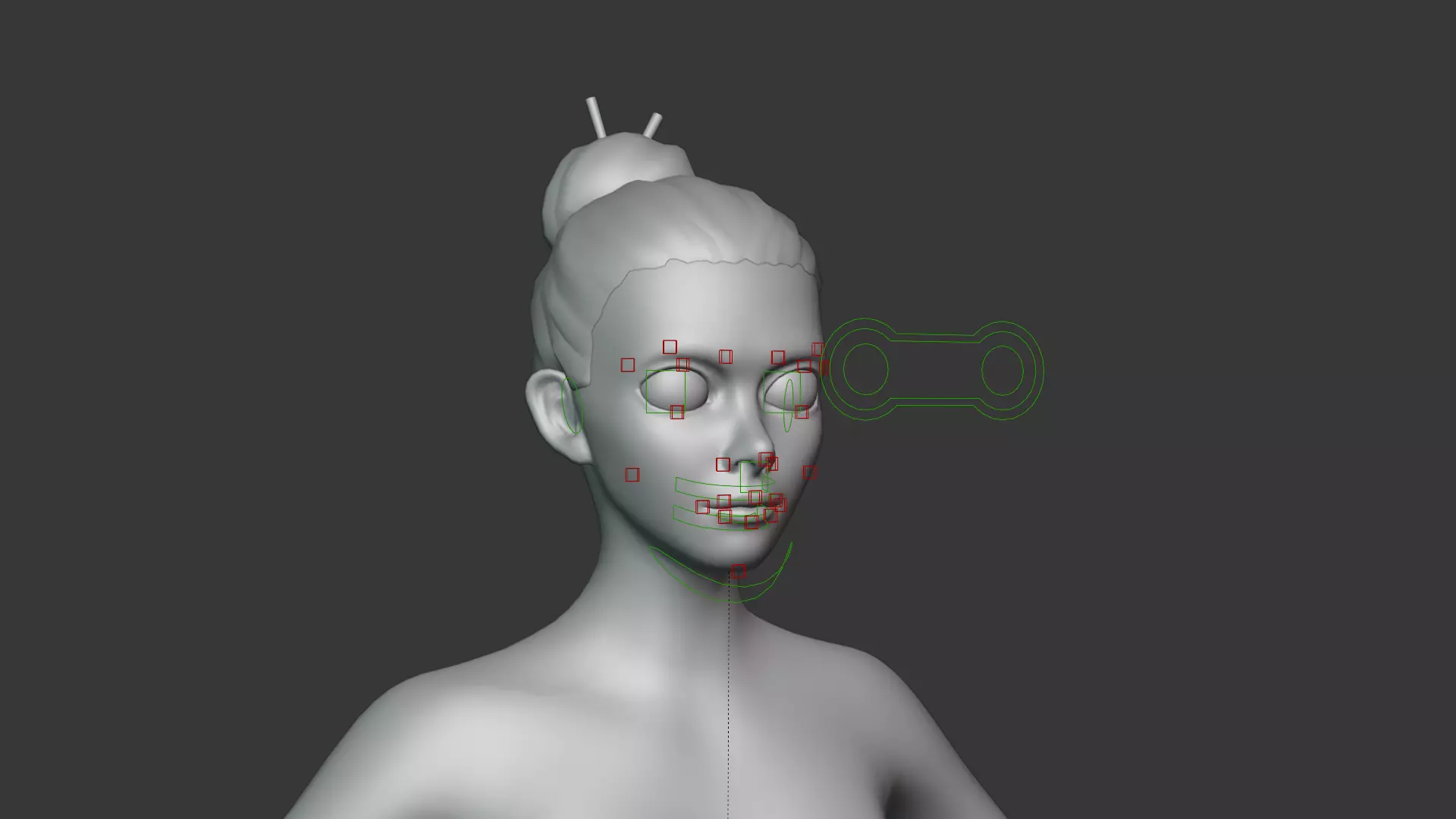 Stylized Human Body Base Mesh IK FK Face Rig Animation Ready Low-poly 3D model_55
