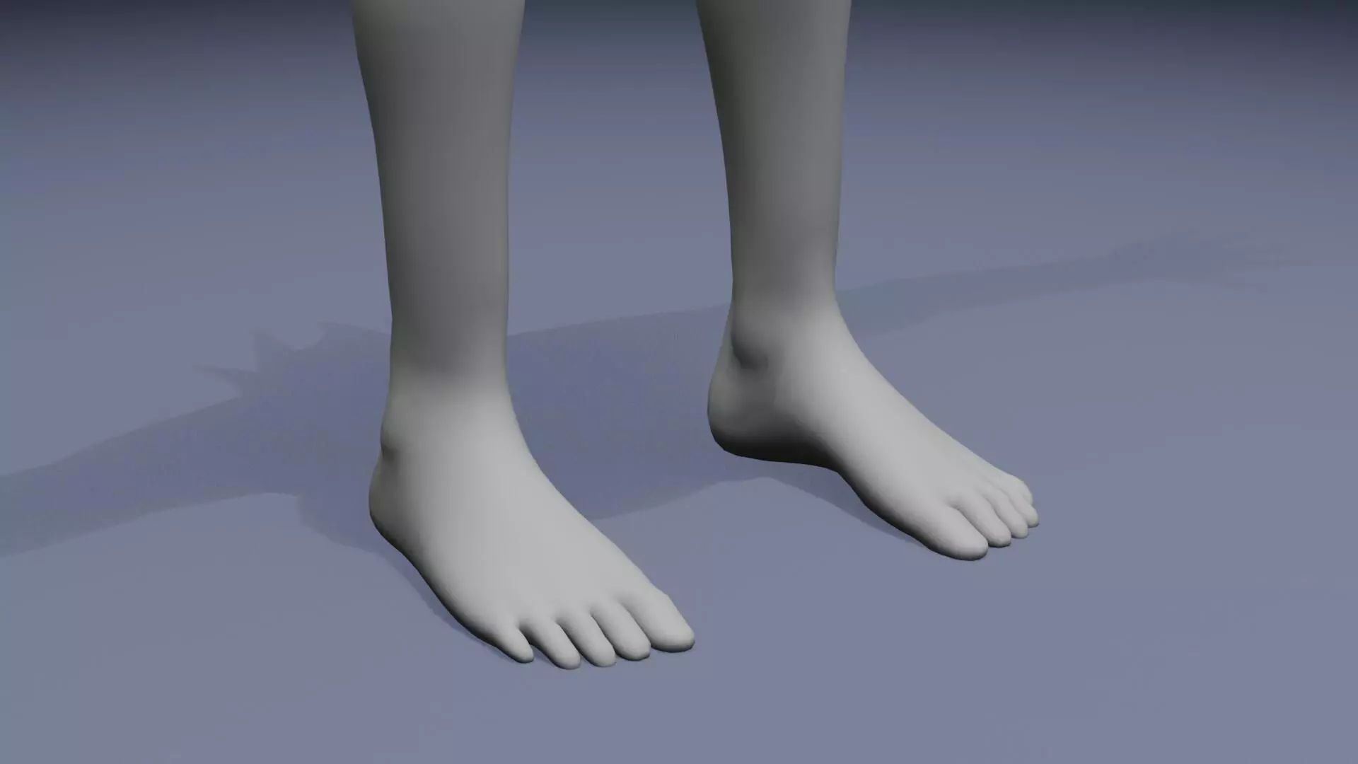 Stylized Human Body Base Mesh IK FK Face Rig Animation Ready Low-poly 3D model_67