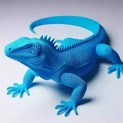 Realistic 3D Printed Lizard Showpiece  Decorative Sculpture 3D print model