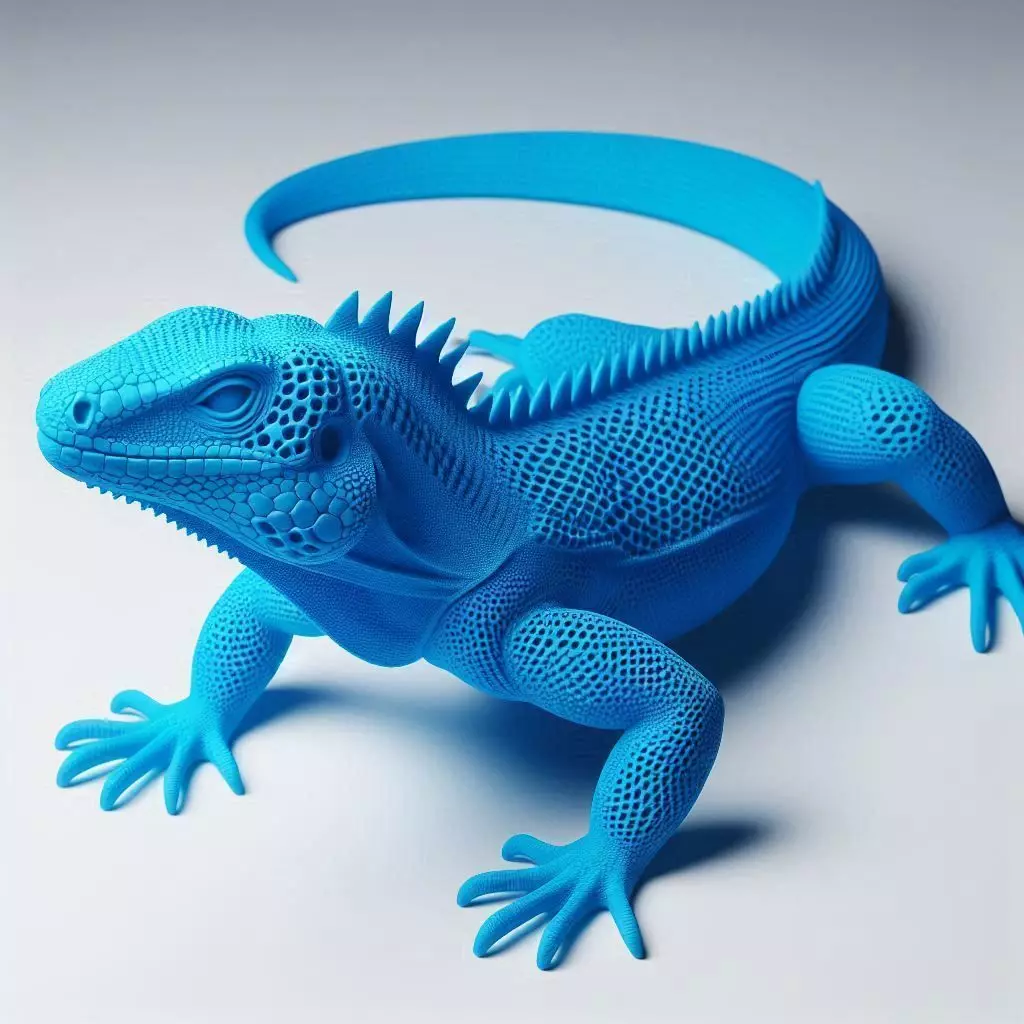 Realistic 3D Printed Lizard Showpiece Decorative Sculpture 3D print model