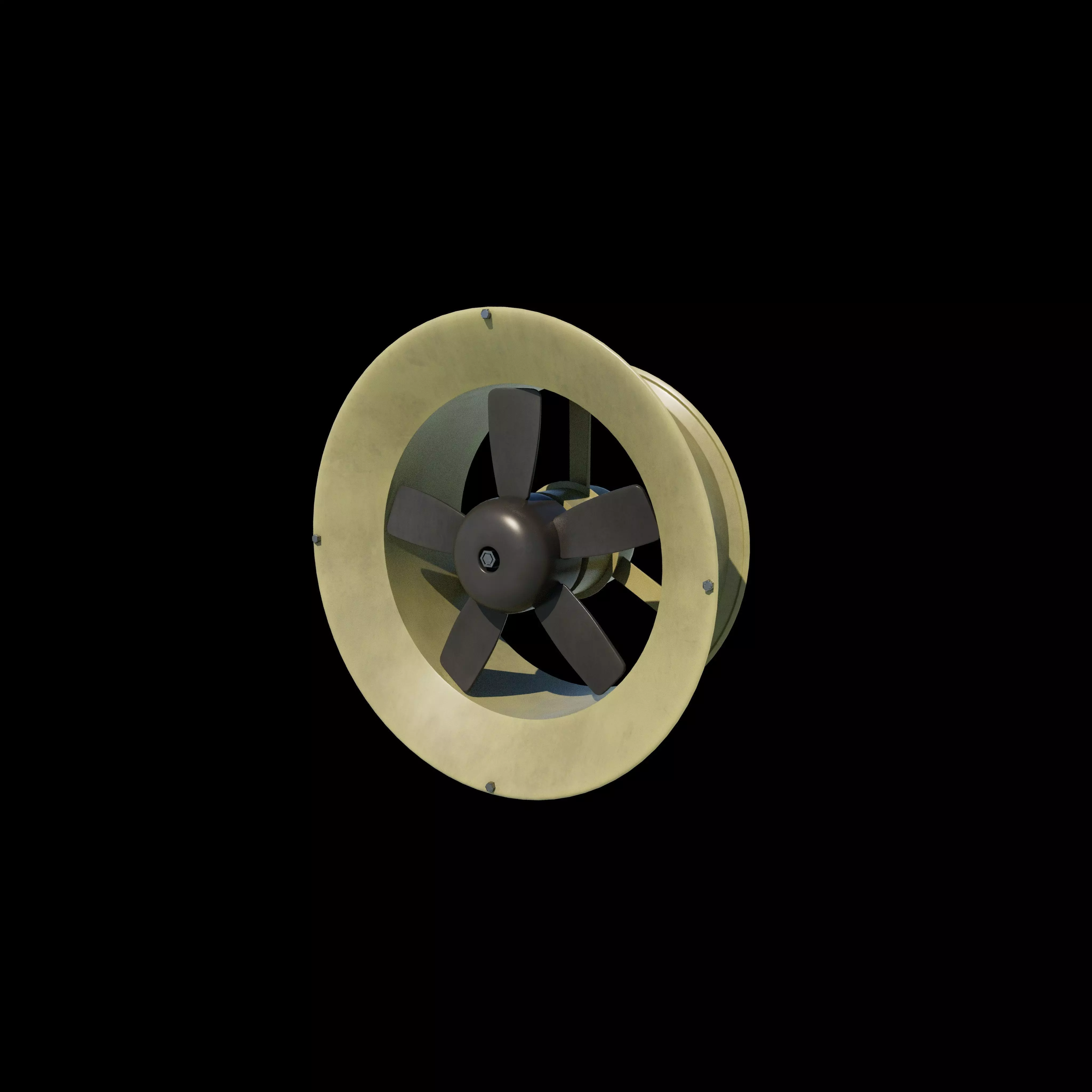 Window Exhaust Fan  3D model_9