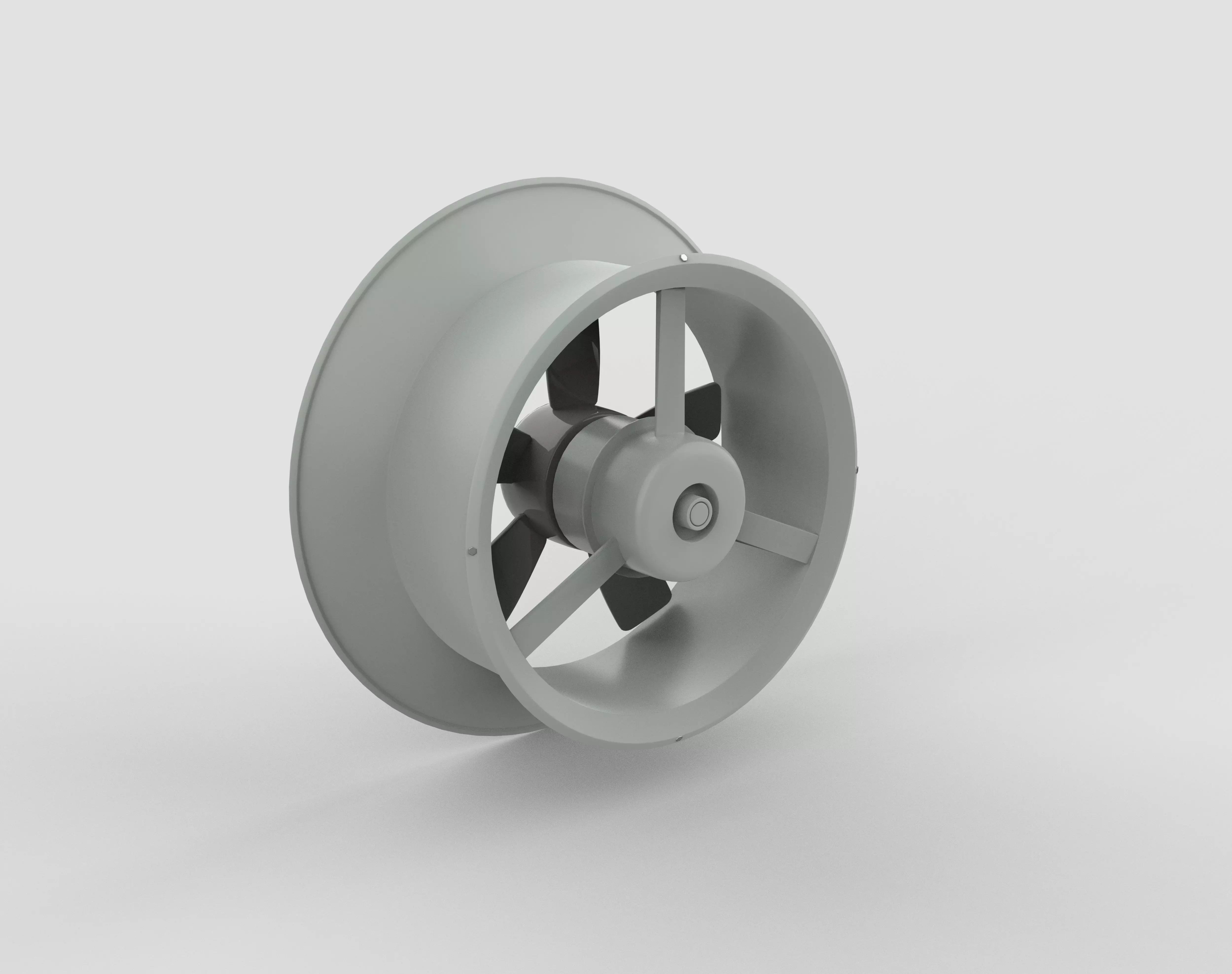 Window Exhaust Fan  3D model_5