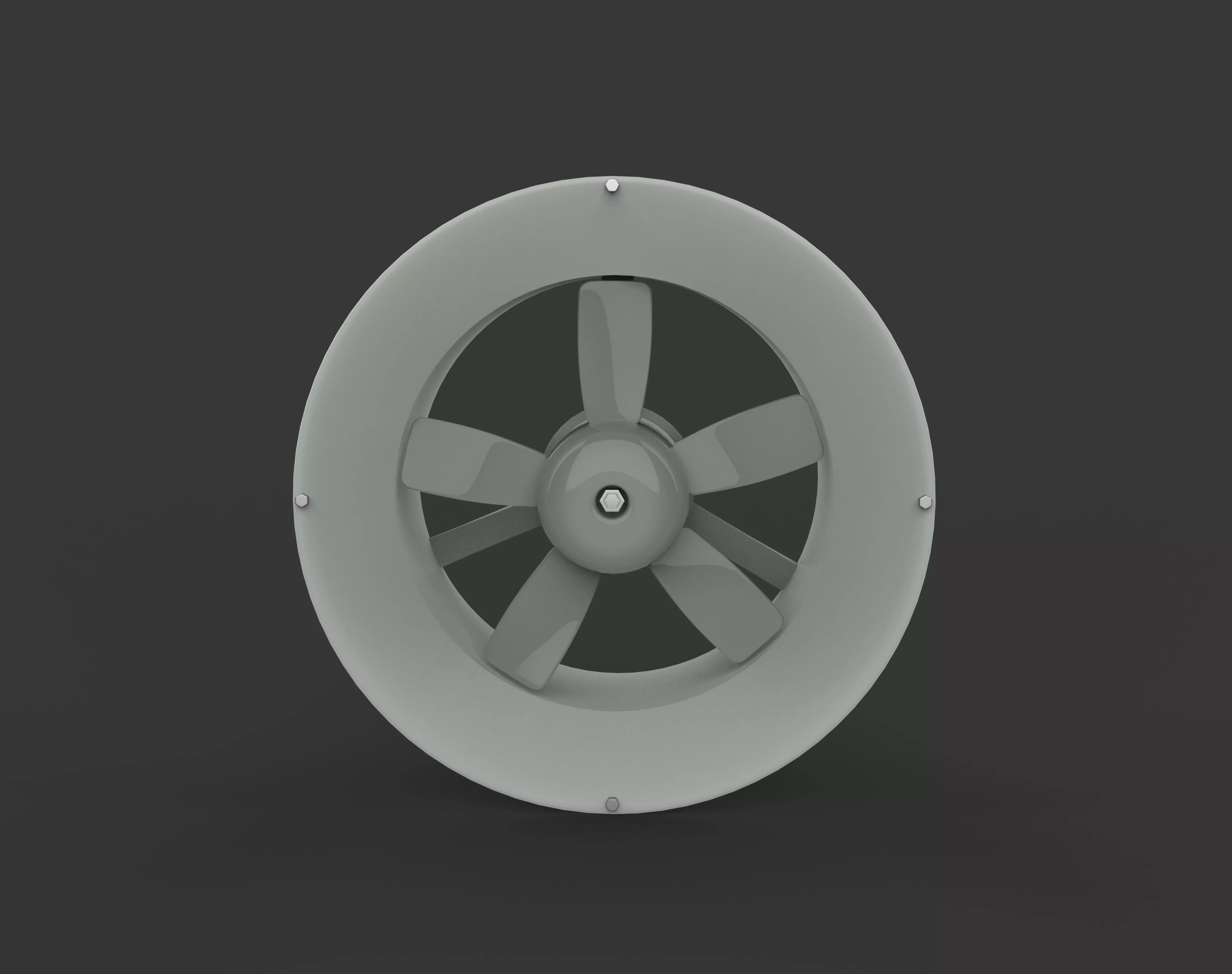 Window Exhaust Fan  3D model_8