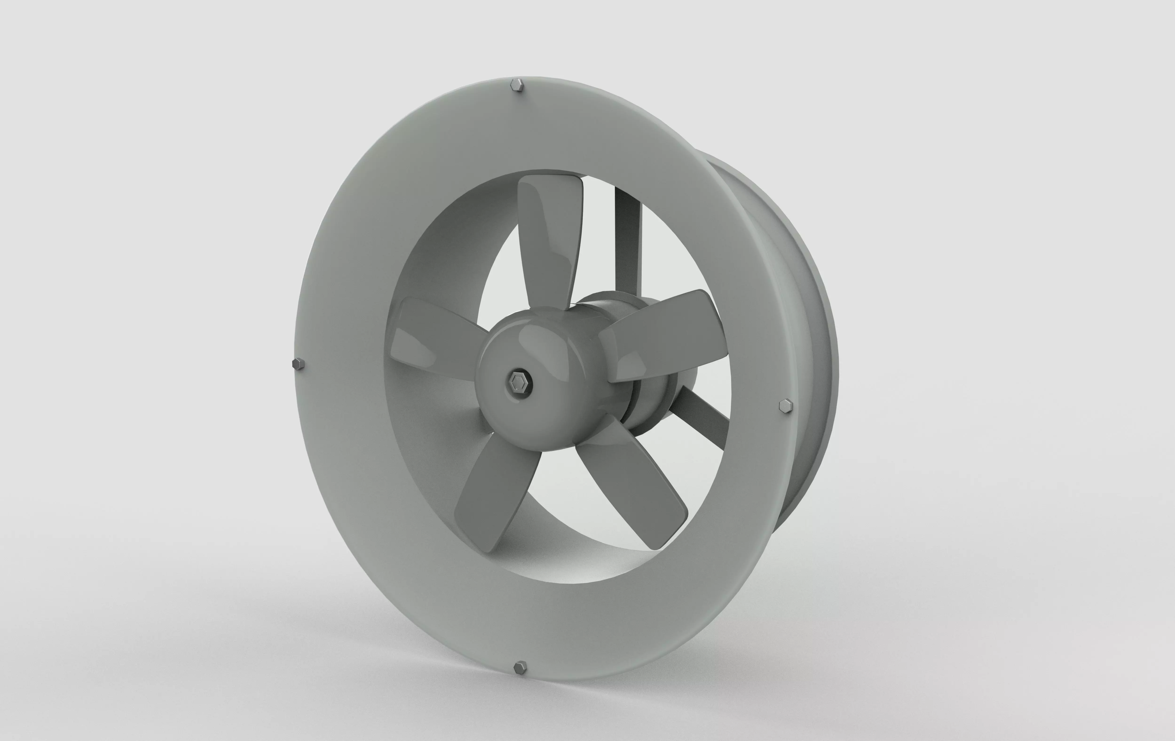Window Exhaust Fan  3D model_3
