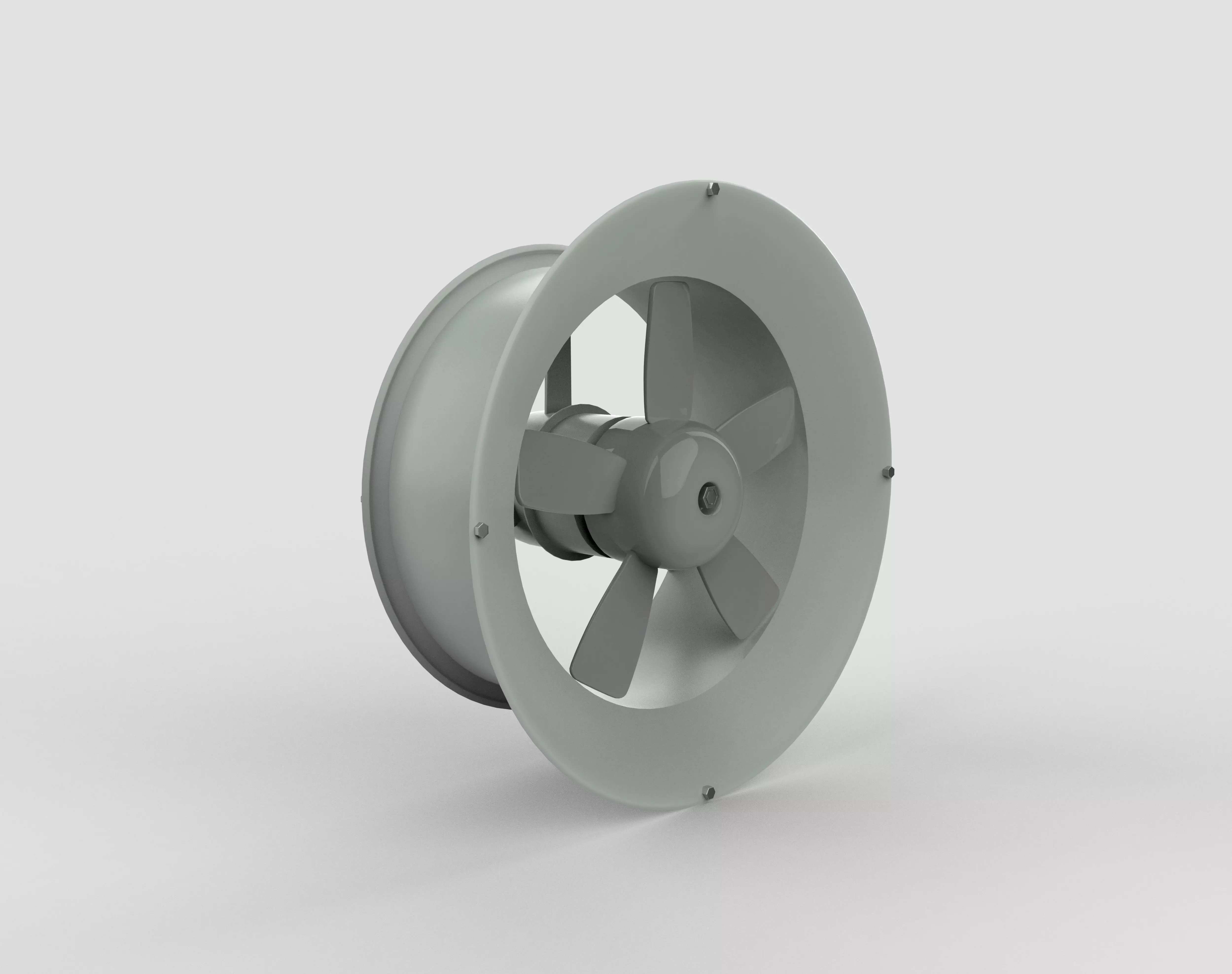 Window Exhaust Fan  3D model_0