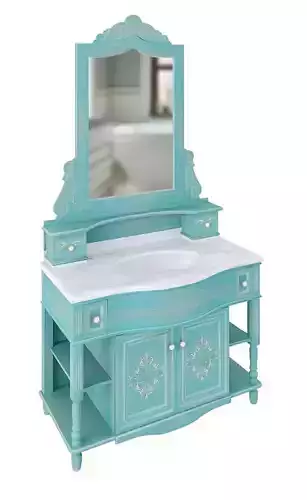 washbasin furniture Cezares Moro Verde 3D model