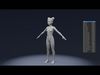 Rigged Stylized Human Body Base Mesh Rigged 3D Models 3D Model Collection_9