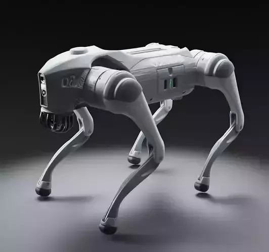 Unitree Robot Dog Realistic Quadrupedal Robot 3D Model