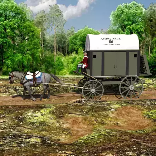 Napoleonic French Ambulance 3D model