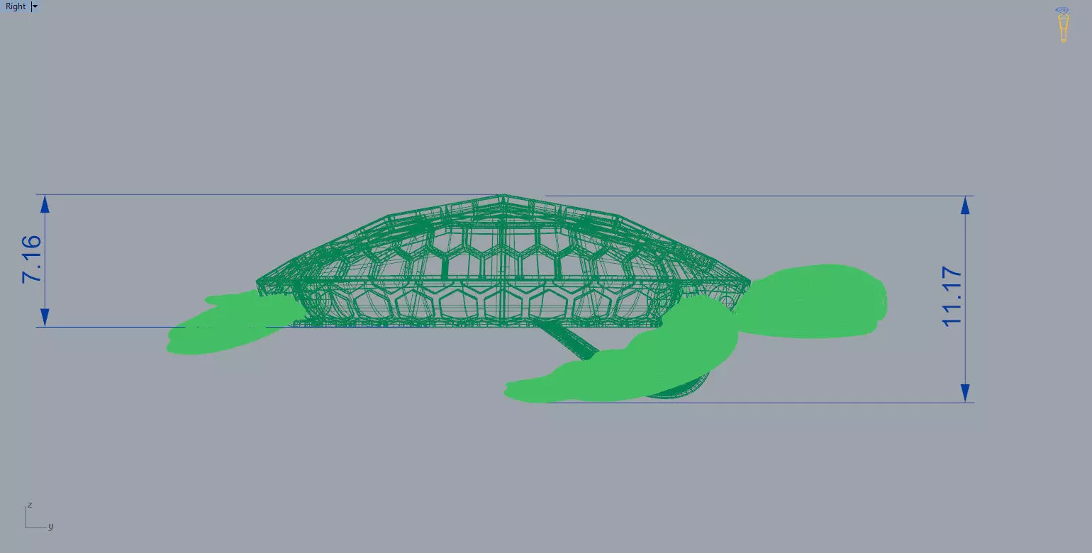 pendant Turtle 3D print model_15