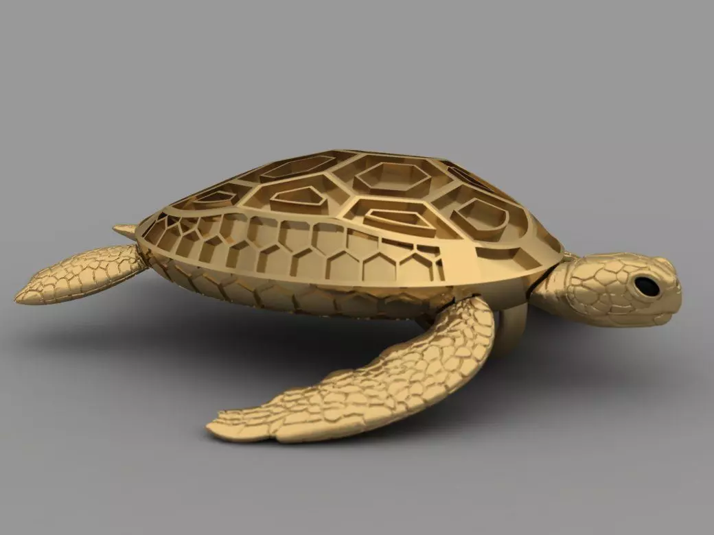 pendant Turtle 3D print model_2