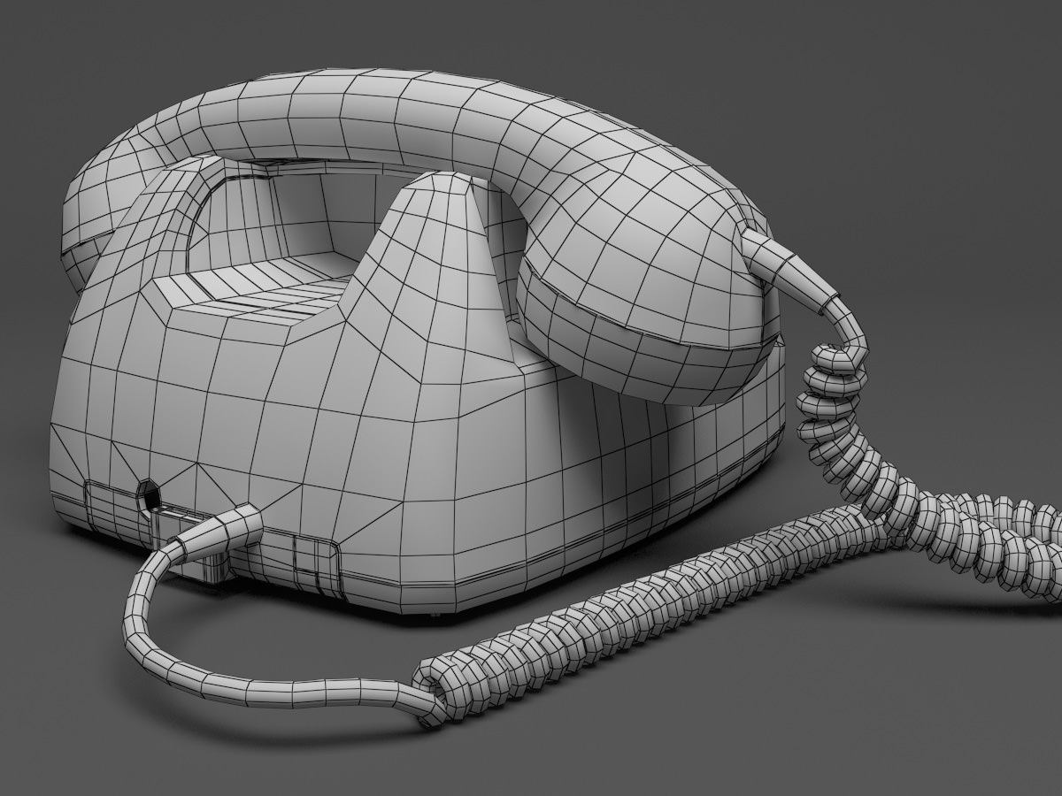 Retro Telephone FeTAp 611 3D model_10