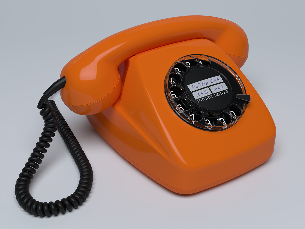 Retro Telephone FeTAp 611 3D model_4