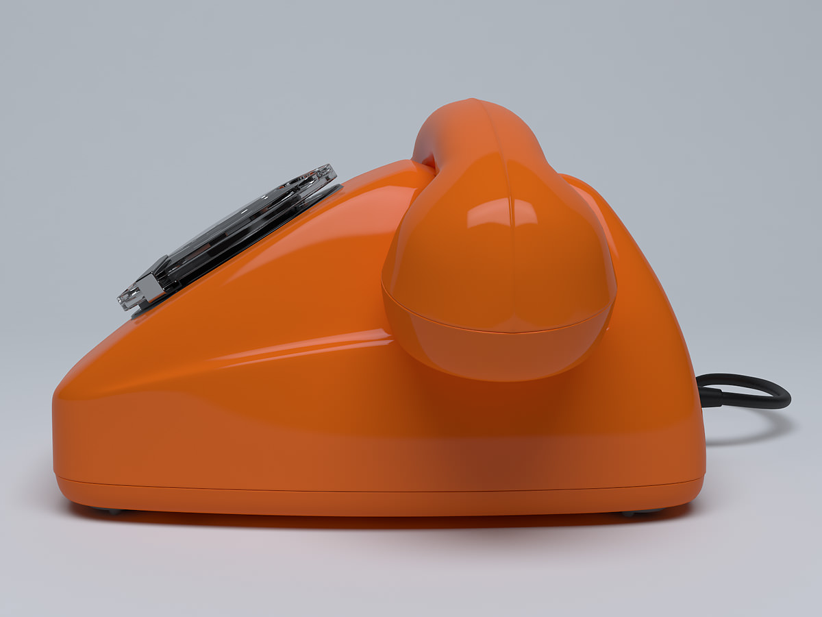 Retro Telephone FeTAp 611 3D model_7