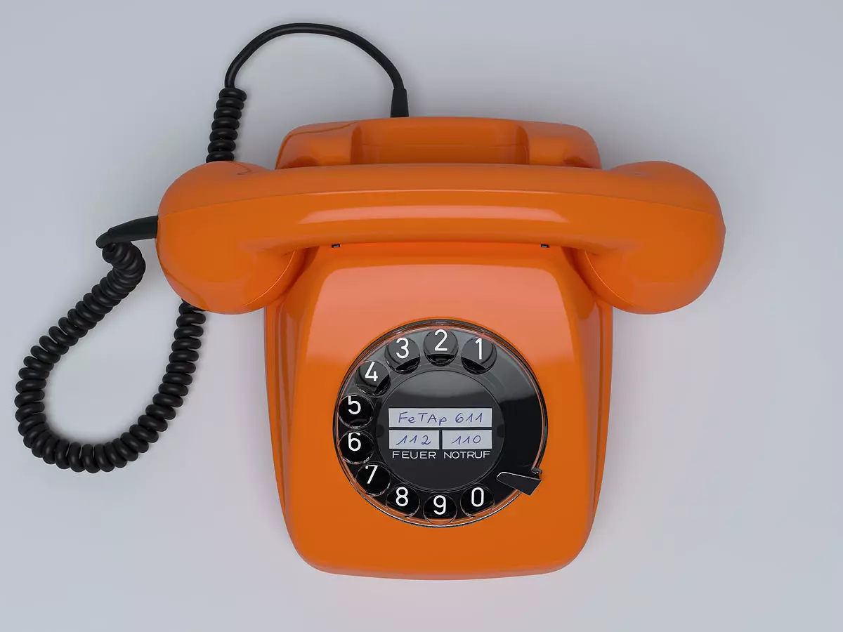 Retro Telephone FeTAp 611 3D model_0