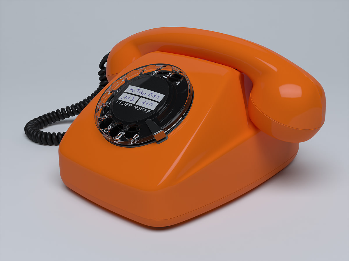 Retro Telephone FeTAp 611 3D model_8