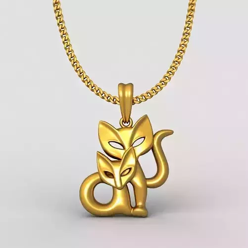 cats pendant charms - one inch pendant