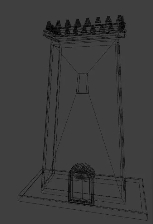 Stonewatch Keep  Medieval Guard Tower 3D Model 3D model_11