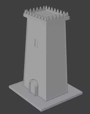 Stonewatch Keep  Medieval Guard Tower 3D Model 3D model_8
