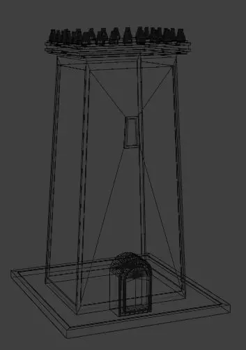 Stonewatch Keep  Medieval Guard Tower 3D Model 3D model_12