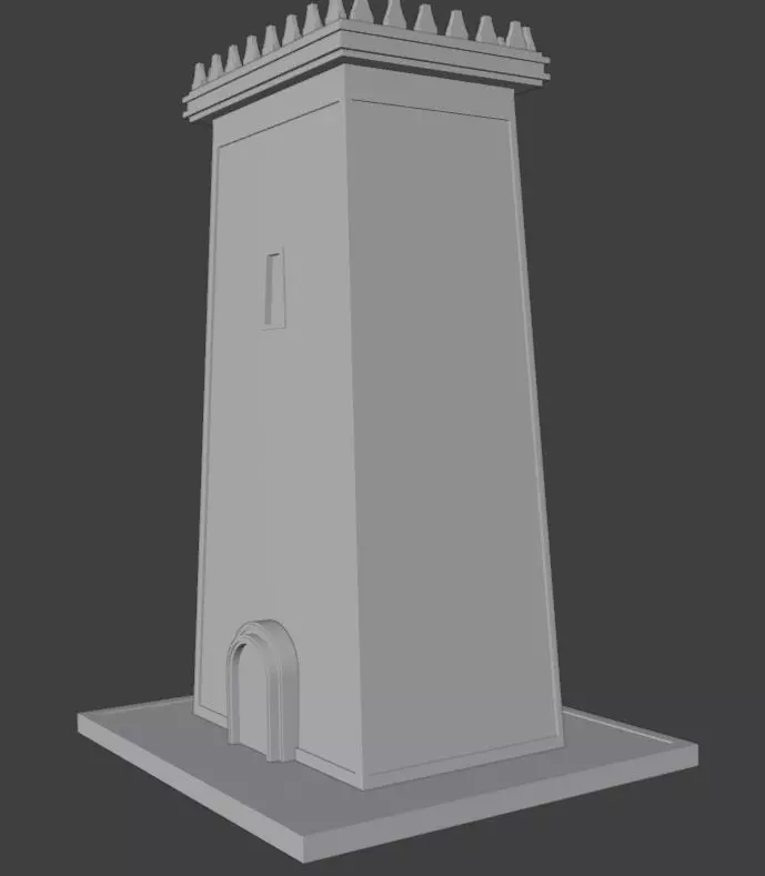 Stonewatch Keep  Medieval Guard Tower 3D Model 3D model_10