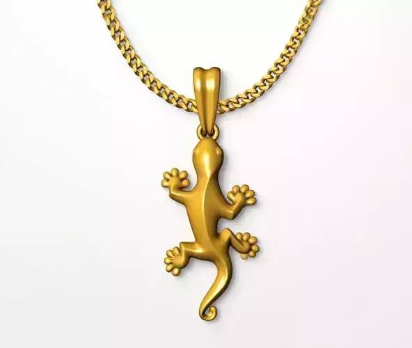 lizard pendant charms - one inch pendant