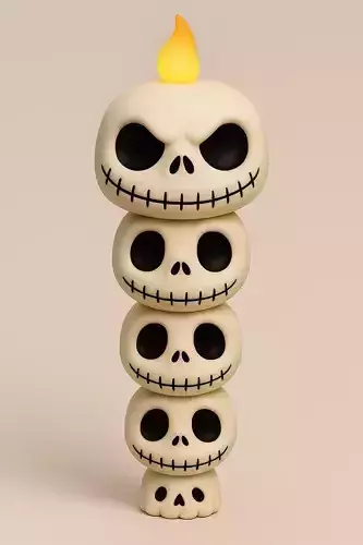 Skulls Candle 3D print model