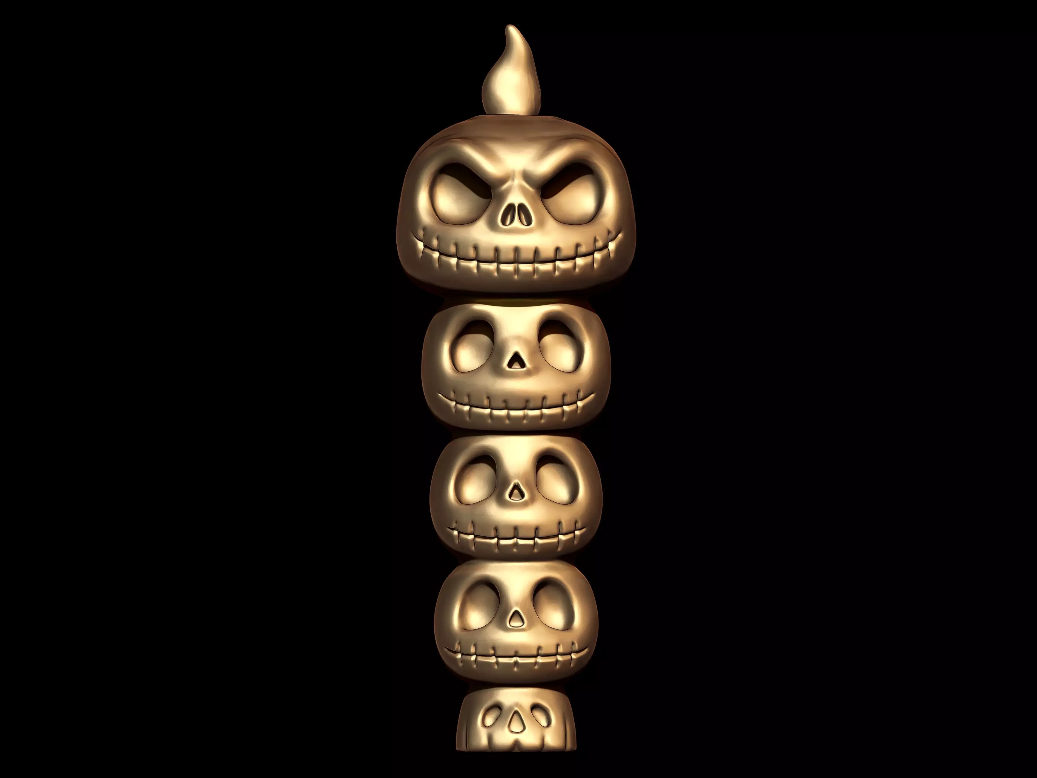 Skulls Candle 3D print model_2