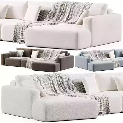 Rosseto chaise longue Sofa  3D model 6