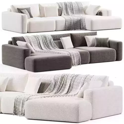 Rosseto chaise longue Sofa  3D model 2