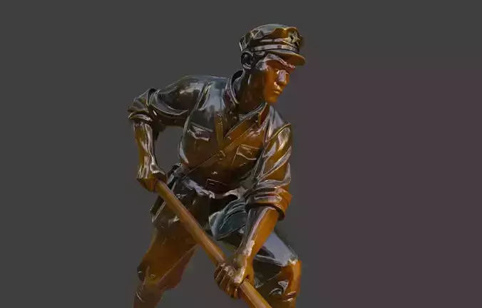 Military sculpture warrior  military battle war hero  soldier