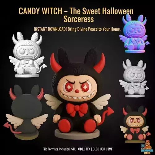 Cute Demon Hoodie Figure