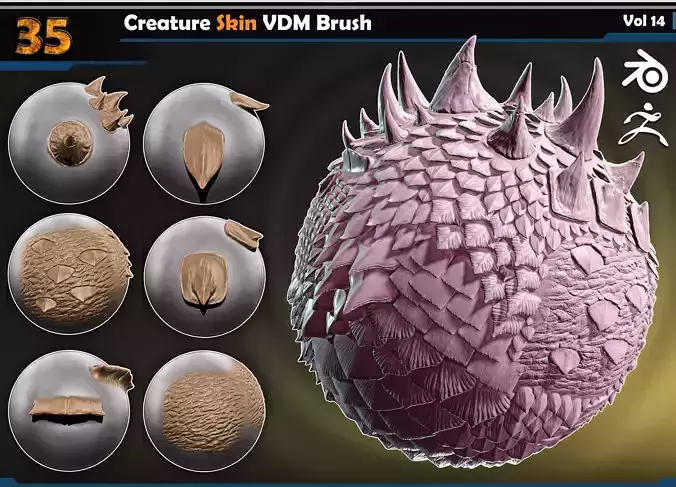 Creature Skin VDM Brush Vol 14 