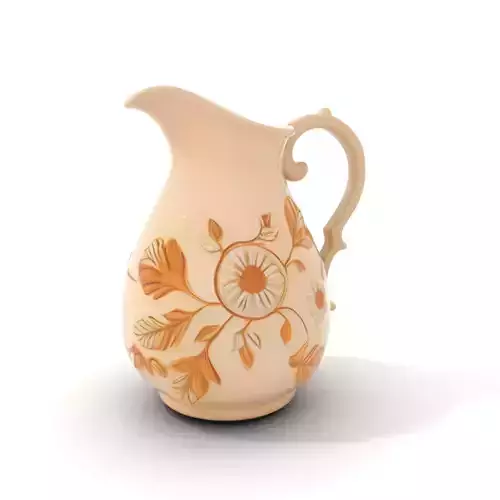 Ornate Floral Pitcher model pack Low-poly 3D model