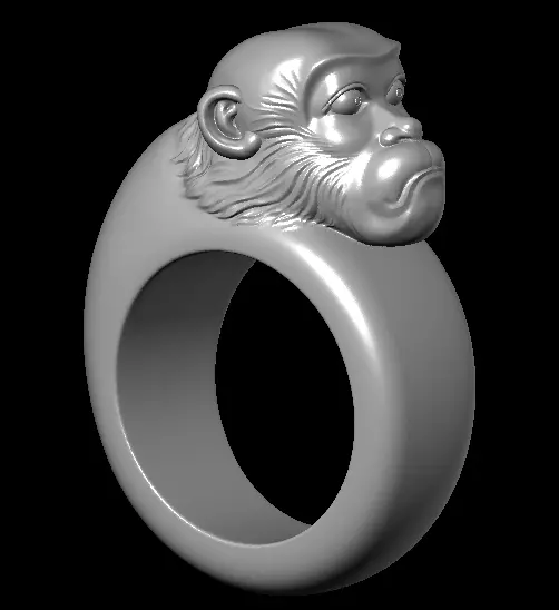 Chinese Zodiac Constellation Animal Ring Sculpture Model 3D print model_5