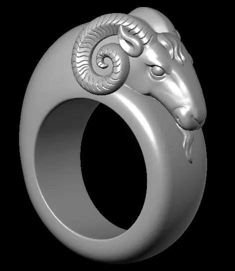 Chinese Zodiac Constellation Animal Ring Sculpture Model 3D print model_3