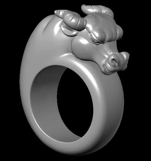 Chinese Zodiac Constellation Animal Ring Sculpture Model 3D print model_6