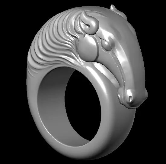 Chinese Zodiac Constellation Animal Ring Sculpture Model 3D print model_4