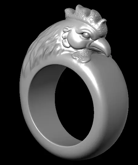 Chinese Zodiac Constellation Animal Ring Sculpture Model 3D print model_10