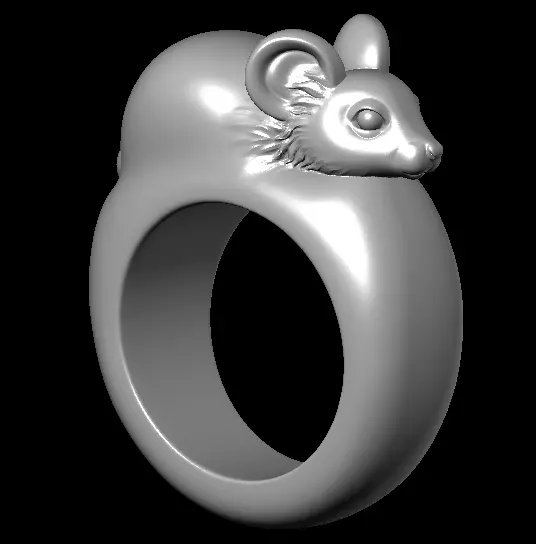Chinese Zodiac Constellation Animal Ring Sculpture Model 3D print model_9