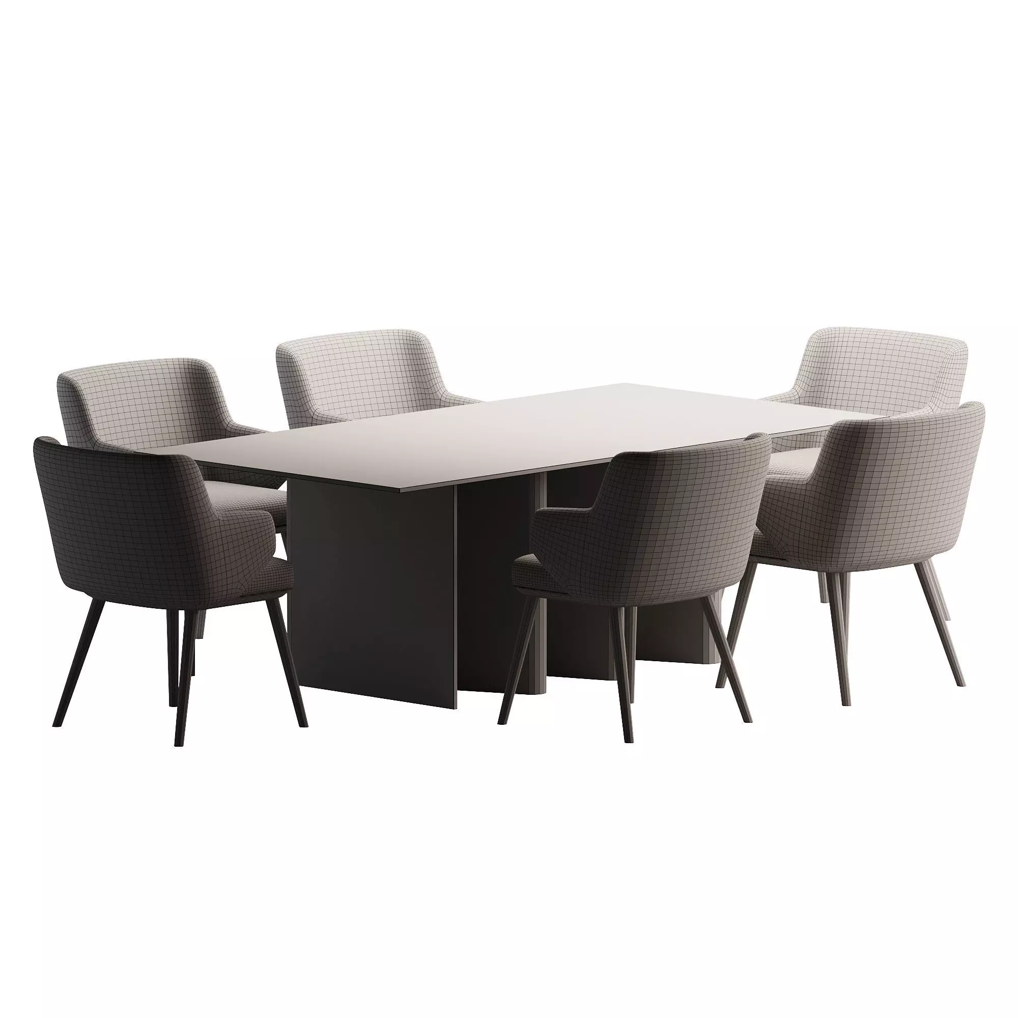 Dining SET 1 3D model_2