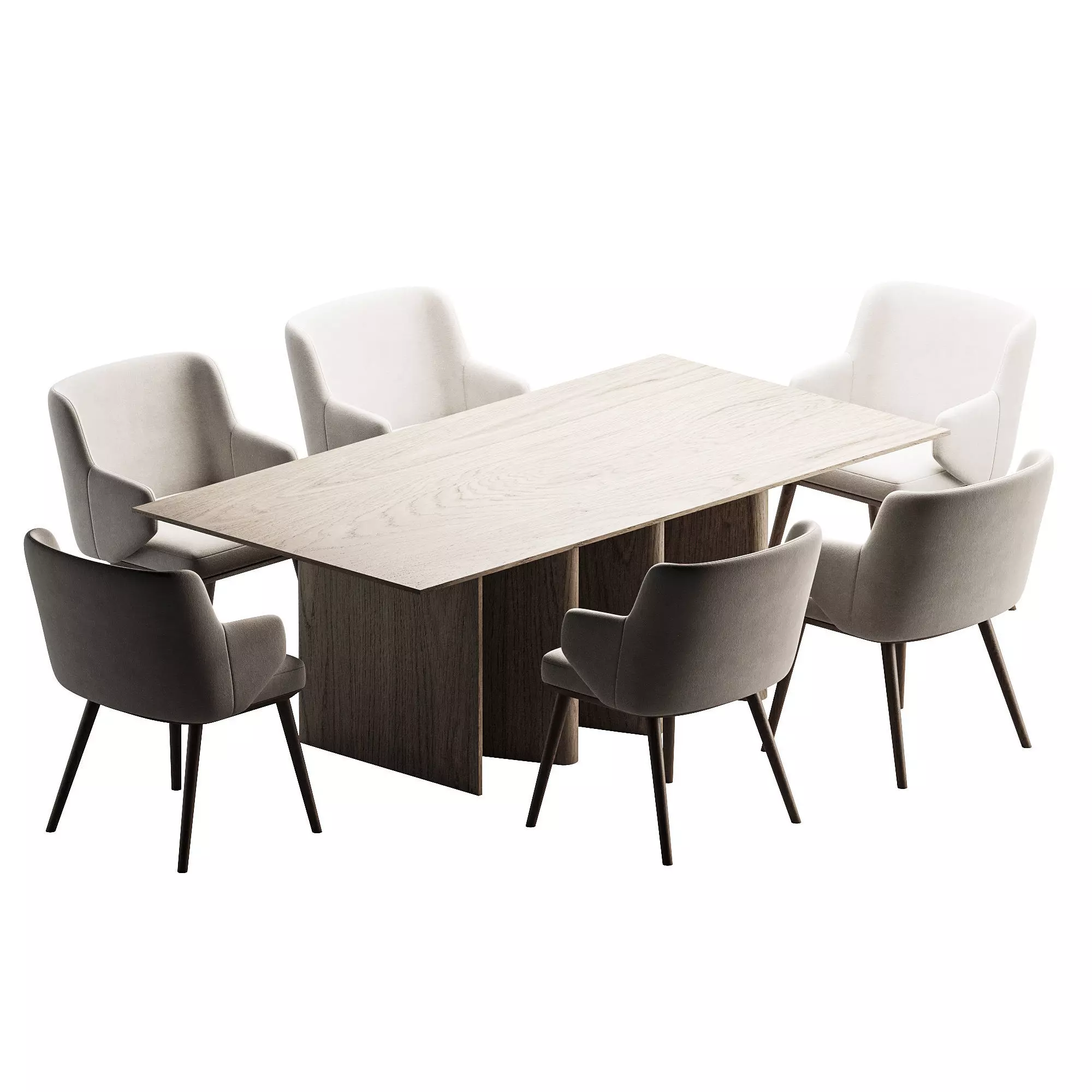 Dining SET 1 3D model_1